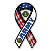 US Army RWB 2-in-1 8" Ribbon Magnet